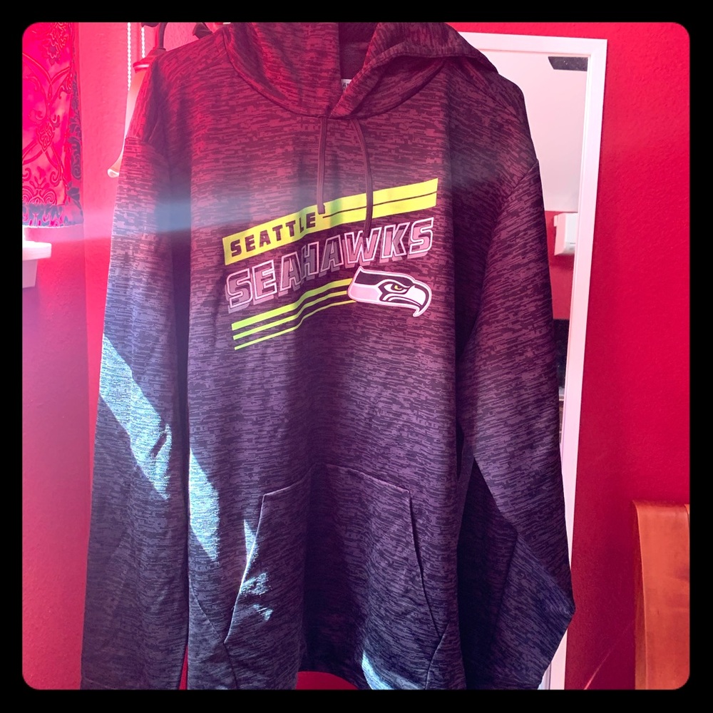 XL NFL Team apparel black and gray hoodie